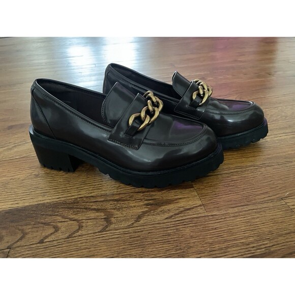 Academia Ivy League Chunky Loafers Lug Sole Dream Cloud Slip On Preppy 9 W - Picture 1 of 7